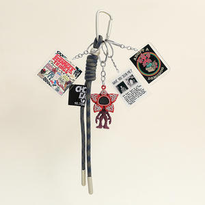 Colgante <span class=keywords><strong>con</strong></span> temática de Stranger Things, llavero de juguete <span class=keywords><strong>con</strong></span> planta carnívora creativa para parejas, varios estilos de llaveros - Product Image 6