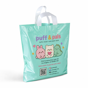Hdpe Custom Low Moq Luxury Carry Factory Price Deep Plastic Customized Shopping Bag With Logo Print - Product Image 1