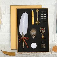 Coffret Cadeau Stylo Bille Métallique Personnalisé Tendance Nouveauté Style Calligraphie Encre Noire Largeur d'écriture 1,0 mm