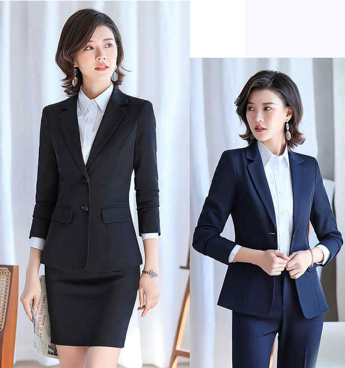 Custom Modern Western Hotel Receptionist Uniform for Women Managers