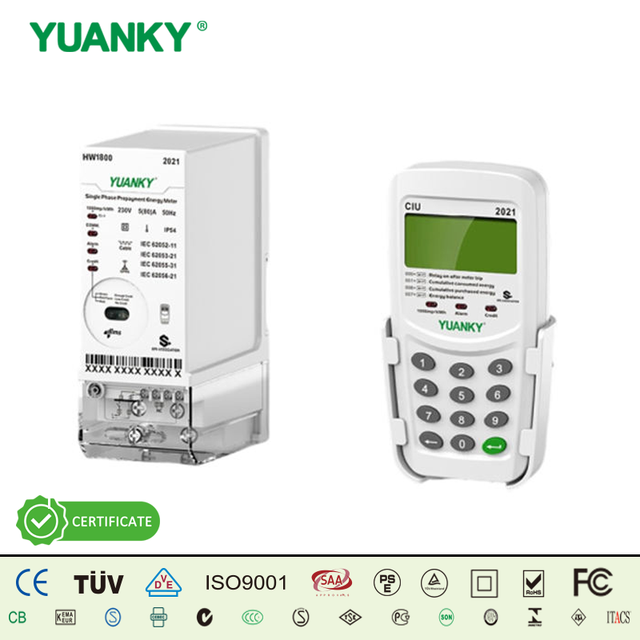 Smart IC Card Prepayment Digital Meter 110-120V 220-240V Single Phase Electric Prepaid Electricity Meter