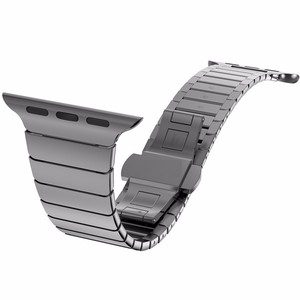 Nouveau bracelet de montre en métal à maillons en acier inoxydable de luxe bleu pour <span class=keywords><strong>apple</strong></span> <span class=keywords><strong>Watch</strong></span> SE 6 5 Bracelet Bracelet ceinture remplacement de bracelet de montre - Product Image 4
