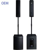 Subwoofer actif professionnel de 12 pouces avec haut-parleur de sonorisation large bande de 6,5 pouces, système de sonorisation PA, enceintes colonne actives pour DJ