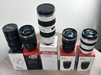 Tasse Thermique Créative en Forme d'Objectif d'Appareil Photo 400 ml, en Acier Inoxydable 304, Mug Isotherme pour Café, Cadeau pour Photographe en Extérieur (OEM/ODM)