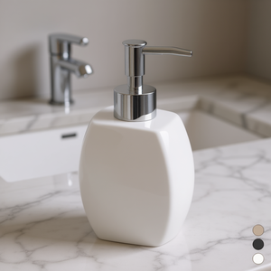 Dispensador de Jabón Líquido Archhome de 16.5 cm, Cerámico, Manual, Recargable, para Baño - Product Image 3