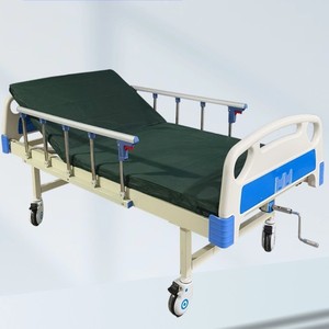 Manual Nursing <b>Bed</b> Stainless Steel Home Care Elderly Patient Use - Product Image 1