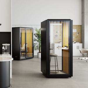 Hộp Dễ Dàng Lắp Ráp Phẳng Gói Cá Nhân Ghi Âm Cách Âm Điện Thoại Văn Phòng Acoustic Gian Hàng Nhỏ Im Lặng Văn Phòng Vỏ - Product Image 3