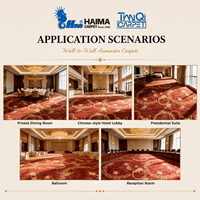 Tapis Axminster de luxe sur mesure, 80% laine, 20% nylon, résistant au feu, pour hôtel 5 étoiles, casino, salle de bal
