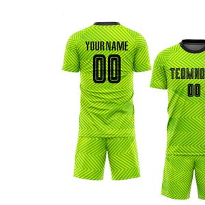 Ensemble de maillot de football à motif chevron, manches courtes, uniforme de football respirant, vêtements de sport performants, kit d'entraînement pour match - Product Image 3