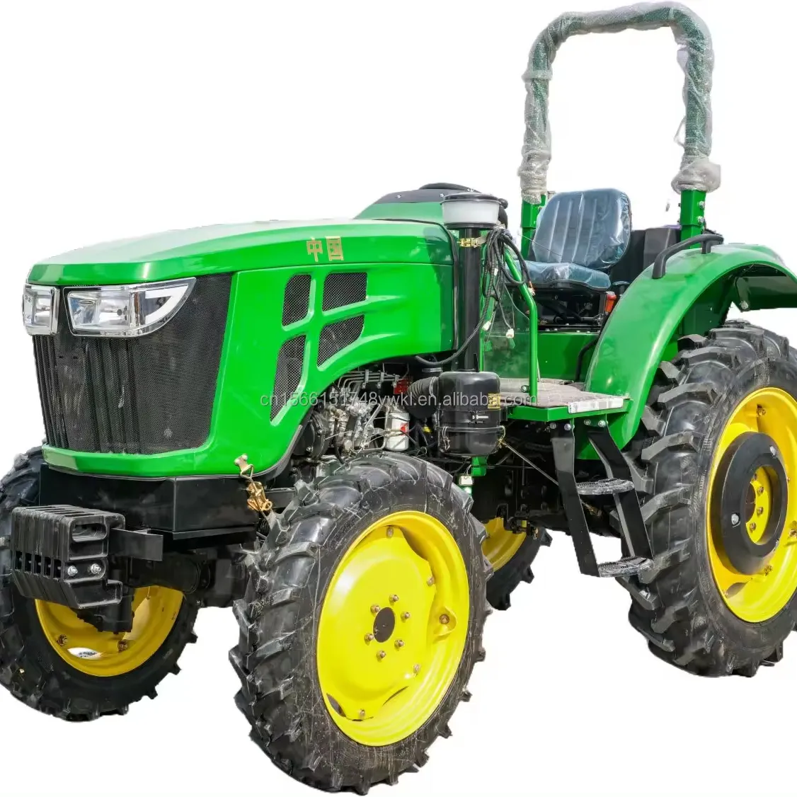 China Nieuw Ontwerp 4*4 Multifunctionele Compacte 80/90/100/110 High Power Tractor Farm Tractor Met Emmer Demper