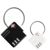 Valise de voyage approuvée par la TSA, cadenas à combinaison à câble à 3 chiffres pour la sécurité en voyage