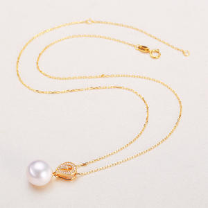 Collar con Colgante de Perla de Agua Dulce Edison de 11-12 mm, Plata de Ley 925 Clásica con Ligeras Imperfecciones, Moderno y Apto para Cadenas de Madre - Product Image 4