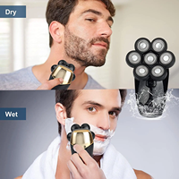 En stock 7D Multi 5 en 1 tondeuse électrique pour hommes USB Rechargeable étanche rotatif barbe nez rasoir tête chauve rasoir