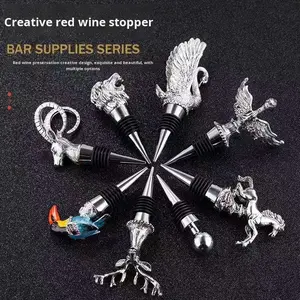 Divers bouchons <span class=keywords><strong>de</strong></span> bouteille <span class=keywords><strong>de</strong></span> vin rouge à <span class=keywords><strong>tête</strong></span> <span class=keywords><strong>de</strong></span> cerf Bouchons <span class=keywords><strong>de</strong></span> vin <span class=keywords><strong>de</strong></span> conservation ménagers fabriqués en vrac - Product Image 4