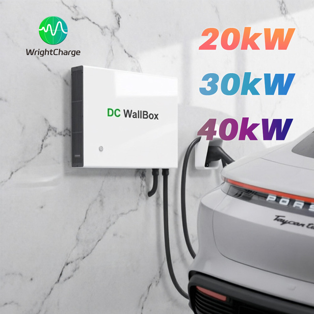 New 30KW DC Charger 380V 3-Phase 200-1000VDC Commercial Smart EVSE Indoor Wall Box CCS1 CCS2 CHAdeMO GBT NACS WrightCharge GB