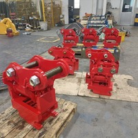 Attache rapide hydraulique Powertilt autrichienne 180° de 5, 6, 8, 9 tonnes °   Attelage inclinable avec certificat CE