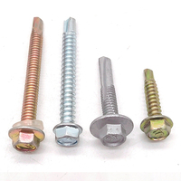 Vis autoperceuses en acier inoxydable pour toiture métallique hexagonale en gros pour bois 2-12 mm