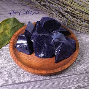 Piedra Natural en Bruto de Arenisca Azul Brillante al por Mayor, Cristal en Bruto para Sanación y Decoración del Hogar - Product Image 4