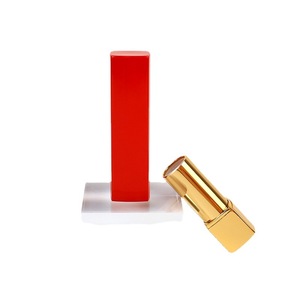 Envase para Lápiz Labial de 3.5g, Metálico, Rojo, Elástico, Cuadrado, Envases Cosméticos Vacíos para Lápiz Labial - Product Image 4