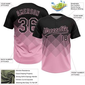 Custom 2-Tone Gradient Softball Jersey Personalized Adult Youth Team Uniform Moisture Wicking V-Neck Short Sleeve XS-5XL - Product Image 3