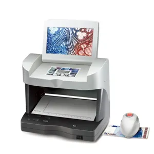 Grand écran LCD de haute qualité, détecteur multifonction de fausse monnaie UV + MG + WM + IR, détection de loupe, détecteur de facture