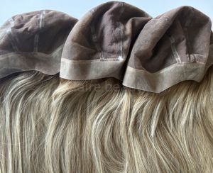 Parrucca medica in Silicone frontale in pizzo svizzero resistente 100% <span class=keywords><strong>trattamento</strong></span> dei <span class=keywords><strong>capelli</strong></span> umani parrucca medica - Product Image 6