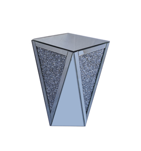 حار بيع صغيرة فريدة من نوعها مربع مرآة سحق الماس طاولة جانبية - Product Image 6