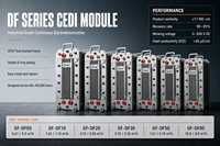 Module EDI DF-05 500LPH à haute résistivité pour système de traitement d'eau ultra pure