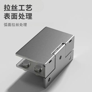 Charnières carrées en verre Kaishengxi, 2,5 mm d'épaisseur, amortissement hydraulique, pour portes de salle de bain et de vitrines - Product Image 1