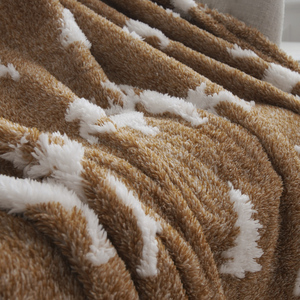 FY 100% poliéster dos pequeños <span class=keywords><strong>ciervos</strong></span> estampado lindo regalo lavable a máquina lavable al agua mantas Jacquard <span class=keywords><strong>tapiz</strong></span> - Product Image 2