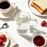 Verre à mesurer en borosilicate résistant à la chaleur, 500 ml, 1000 ml, grande capacité, avec poignée, compatible micro-ondes