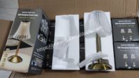 Lampe de table LED tactile sans fil rechargeable, élégante, luxueuse, à intensité variable, en cristal rétro, pour mariage et ambiance, de qualité usine