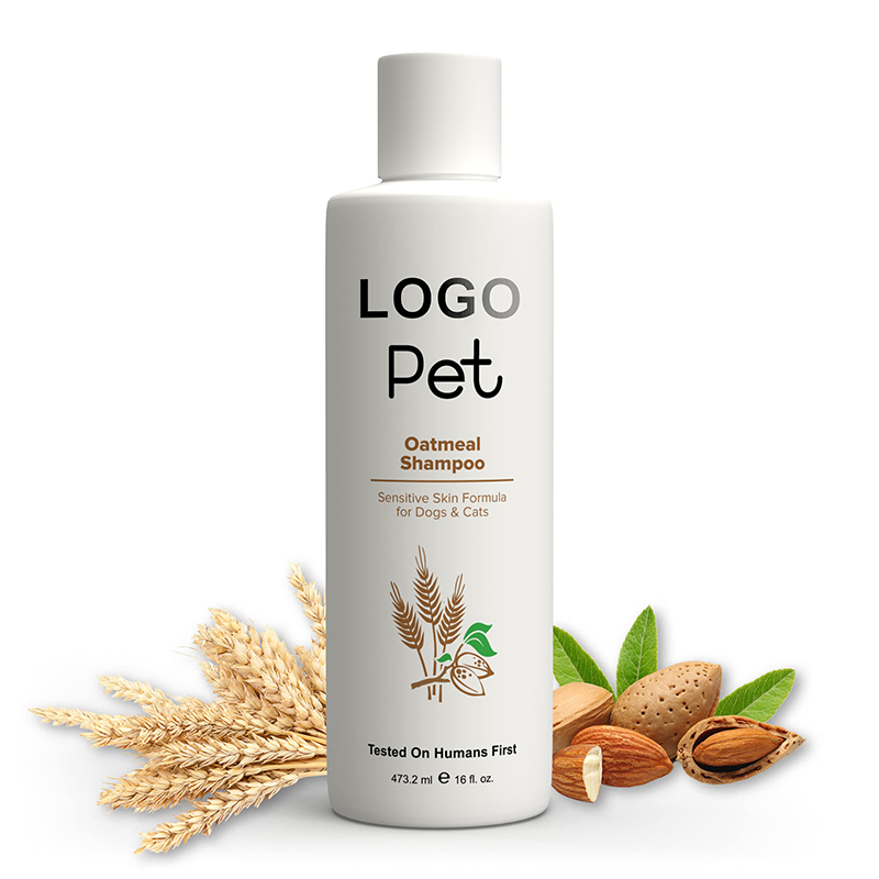 Produits de toilettage pour animaux de compagnie, marque privée, peau sensible naturelle, PH équilibré, Anti-démangeaison, avoine biologique, shampooing pour chien et chat