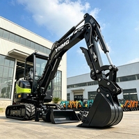Mini Excavadora de 2.5 Toneladas en Oferta, con Motor Kubota Euro5 Epa, Excavadora Pequeña de 3 Toneladas con Sistema Hidráulico para Construcción Agrícola