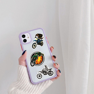 Autocollants PVC Écologiques Imperméables Motif Graffiti Moto Cool Sans Répétition pour Décoration Tasses Bagages Ordinateurs Téléphones Portables Coton - Product Image 1