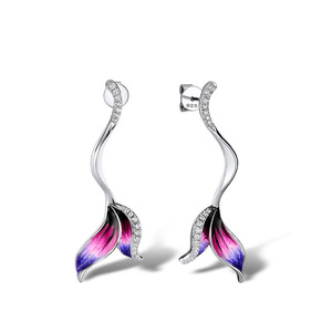 Orecchini Pendenti Classici con Fiori e Perle Imitate in Rame per Donne, Eleganti Gioielli Pendenti - Product Image 6