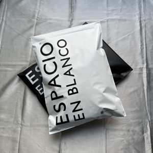 Matte Black Poly Mailer Bags Custom White Logo Self Seal Waterproof Plastic Mailing Envelopes Apparel Shipping Poly Bags - Product Image 5