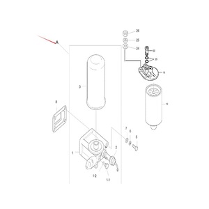 Filtre à huile pour chariot élévateur Daewoo Doosan D50S2 D60S2 D70S2, filtre en cellulose 10 microns, pièce 6501.05501-7062 - Product Image 2