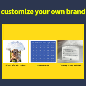 전체 인쇄 셔츠 사용자 정의 승화 셔츠 태그 100 폴리에스터 면 느낌 디자인 자신의 로고 남성 사용자 정의 t 셔츠 인쇄 - Product Image 3