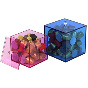 Caja de Acrílico Transparente Personalizada al por Mayor para Almacenamiento, Recuerdos de Boda, Dulces, Cápsulas de Café - Product Image 2