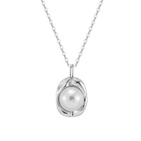 Sept. Un collier réglable élégant en argent sterling 925 pour femme en plaqué rhodium/or