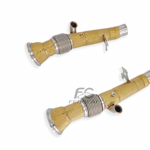 Tuberías de Escape Aisladas en Oro para Ferrari 296 GTB V6 3.0T 2021-2024, Acero Inoxidable, Mejora del Rendimiento del Vehículo - Product Image 2