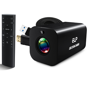 Kamera HDMI USB ELP 4K 21X Zoom Lensa Autofokus Kontrol Jarak Jauh Inframerah 1080P 60fps H.265 <span class=keywords><strong>Mini</strong></span> Webcam UVC untuk Konferensi Video - Product Image 1