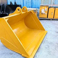 Godet de nettoyage de boue sans dents pour excavatrice 1-15 tonnes, godet à silt à bords lisses pour étangs, canaux et sols molles, HB400 CE