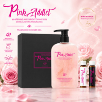 Gel Douche Éclaircissant à la Niacinamide et Vitamine C, Contrôle du Sébum, Parfum Longue Durée, Hydratant, Pour Tous Types de Peau