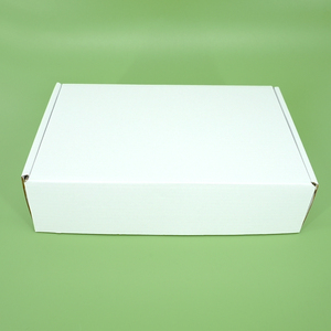 Boîtes d'expédition pliables en papier kraft recyclable, boîtes à rabat blanc, boîtes en carton ondulé - Product Image 2