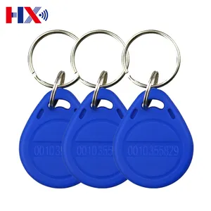 125khz/13.56mhz ABS Plastic Key Chains Door Access Control RFID Key Fob Key Tag