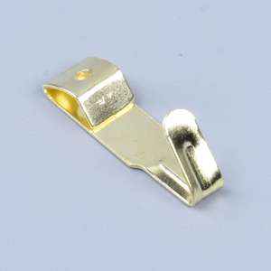 Shanfeng Strengthen Brass Plated Gold Picture Hanger Hanging <strong>Hook</strong> Kit With Nail
