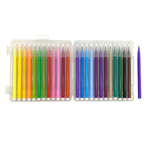Kustom 12 24 36 48 warna spidol kuas cat air pena ujung lembut set untuk menggambar dan melukis - Product Image 1