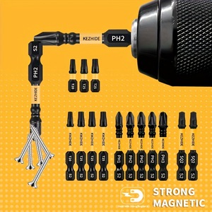 Kezhide <b>Screwdriver</b> <b>Bit</b> <b>Set</b> T20 T25 PH1 PH2 PH3 SQ2 Impact Resistant Magnetic Durable - Product Image 4